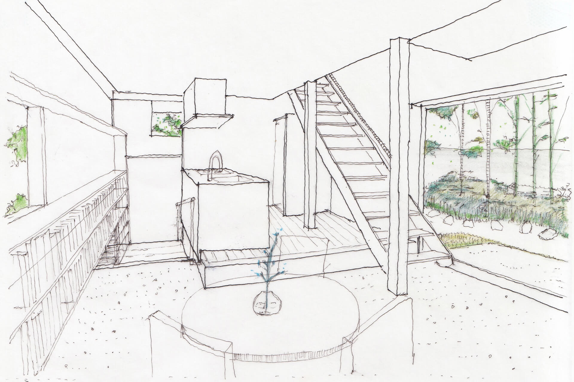 ちどりの庭のとおり土間の画像