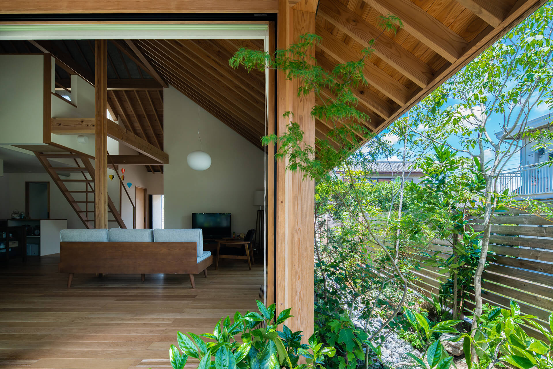 垂木の平屋の画像