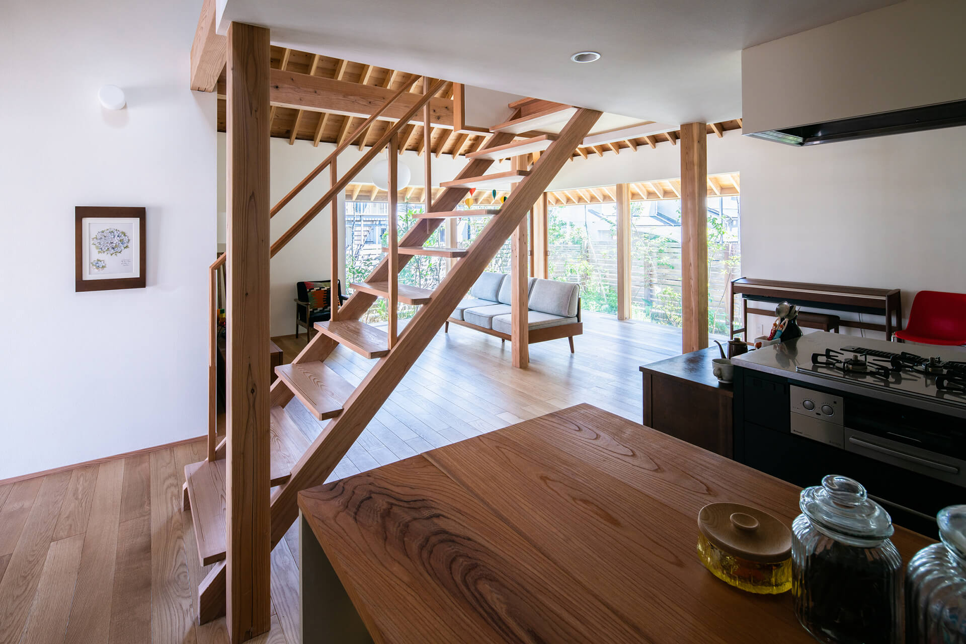 垂木の平屋の画像